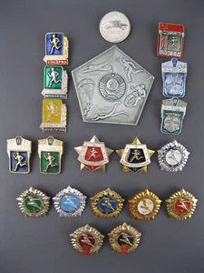 badges DOSAAF USSR GTO Ready for Labor and Defense Soviet Union Russia 20pcs - Picture 1 of 9