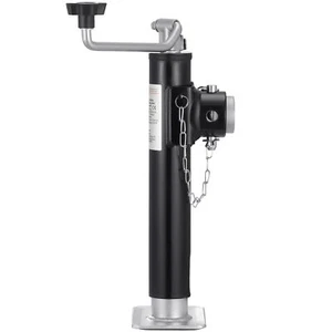Trailer Jack Weld-on Pipe Mount Swivel Trailer Jack 2000 lbs 10" Travel - Picture 1 of 2