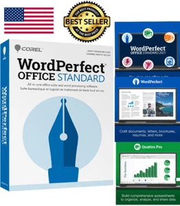 Corel WordPerfect Office Standard 2021 Office GENUINE GUARANTEE - Picture 1 of 6