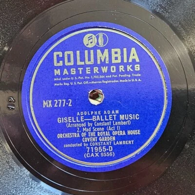 78 RPM 12": Giselle - Ballet Music, Constant Lambert Covent Garden MX-277 DISC 2 - Image 1 of 4
