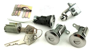 Ignition Door Trunk and Glovebox Lock Set 1966-1968 Charger Satellite Belvedere - Picture 1 of 3
