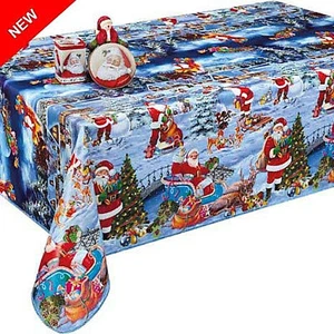 Mantel de cera lavable por metros esquina decorama Navidad 25C - Imagen 1 de 1