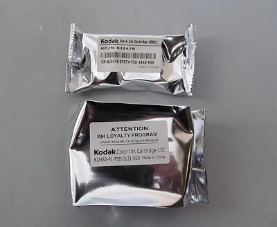 Kodak Combo Pack 10C Multi-Color & 10BXL Black Printer Ink Genuine OEM Sealed - Image 1 of 4