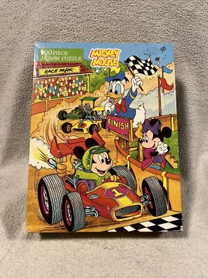 Golden Puzzle Mickey Mouse & Friends Race Park 4605C-06 NIB 100 pieces - Image 1 of 4
