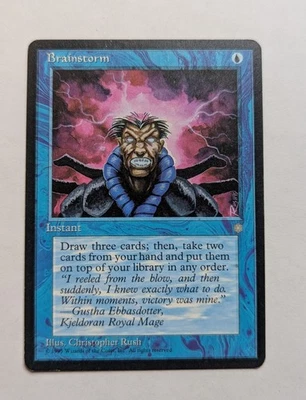 Brainstorm Ice Age MTG Magic Gathering - Image 1 of 2