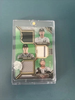2024 Topps Combos Aaron Judge、Gleyber Torres、Giancarlo Stanton Emerald /18  — 第 1/3 张图片