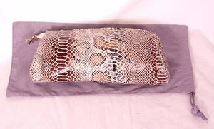 BERGDORF GOODMAN New York Exclusive Ladies Cosmetic Bag Purse Snake Print - Picture 1 of 4