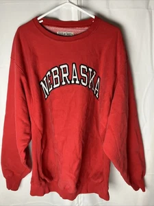 Vintage 90s Steve & Barry’s Nebraska Huskers Sweatshirt Pullover 2XL Old School NICE - Bild 1 von 4
