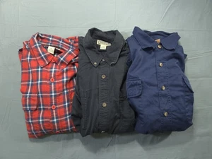 Duluth Trading Shirt Mens Extra Large Lot Blue Red Black Flannel Button Up - Picture 1 of 14