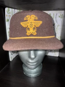 Howler Bros Double Eagle Brown Wool Blend Adjustable Baseball Cap Hat Clean - Picture 1 of 5