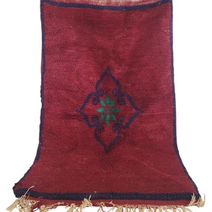 Moroccan Rug Elegance Handmade Vintage Beni Ourain Wool Rug Berber Kilim Carpet - Picture 1 of 24