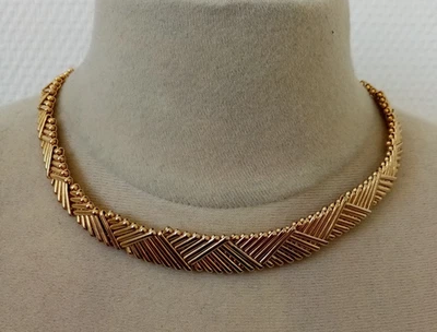 alte Gelenkkette aus vergoldetem Metall - Bild 1 von 4