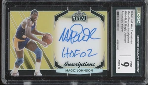 2024 Leaf Metal Heroes Prismatic Yellow Magic Johnson 134/150 Mint CGC 9 10 Auto - Picture 1 of 1