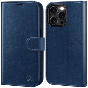 Compatible with iPhone 16 Pro Wallet Case, PU Leather Flip Folio Case with Ca... - Picture 1 of 7