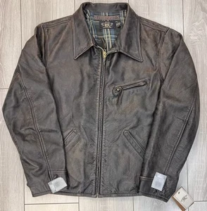 MSRP $1900 Polo Ralph Lauren RRL Leather Jacket 2025 Size XL - Picture 1 of 4