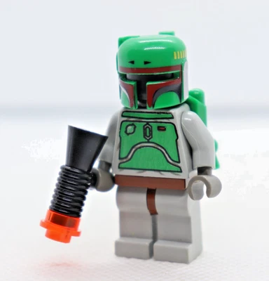 Boba Fett  4476 7144 3341 Old Light Gray Star Wars LEGO® Minifigure Mini Figure - Image 1 of 4