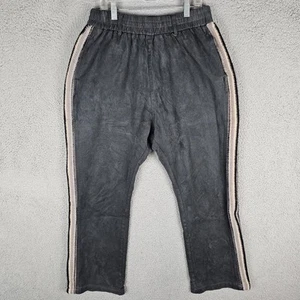 Pantalone disossato uomo XL grigio righe laterali vita ultra alta elastico - Foto 1 di 9