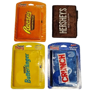 Sweet Thang Candy Bar Plush Journal & Pen Reeses Crunch Hersheys Butterfinger - Picture 1 of 15