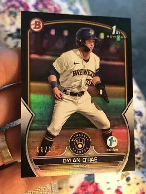 2023 Bowman - 1st Ed. Black /10 Prospects Dylan O'Rae #BCP-143 (RC) - Image 1 of 2