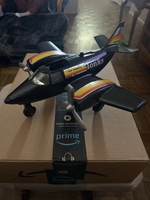 Vintage 1979 Tonka Hand Commander Airplane, Turbo Prop Black Plane - Image 1 of 2