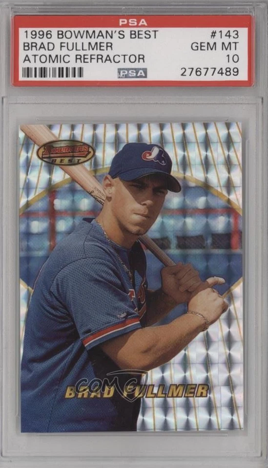Bowman's Best Atomic Refractor Brad Fullmer #143 1996 PSA 10 GEM MT Foto 1 de 2