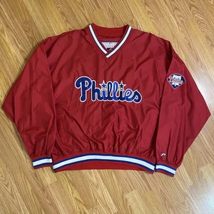 VINTAGE 90’s PHILADELPHIA PHILLIES JACKET SIZE XL PRO PLAYER VTG MLB BASEBALL - Picture 1 of 5