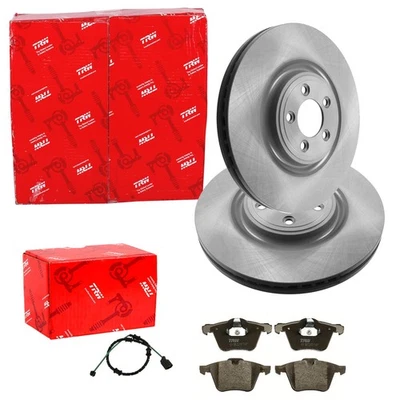 TRW Disques de Frein 355mm + Revêtements Avant Convient pour Jaguar XF I X250 - Photo 1/4