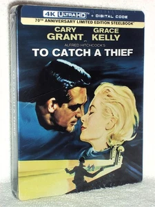 To Catch a Thief (4K/Blu-ray, 2025, STEELBOOK) NEW Cary Grant Hitchcock drama - Picture 1 of 6