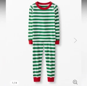 Hanna Andersson Striped Long John Pajama Set - NWT - Size 6/7 - Picture 1 of 4