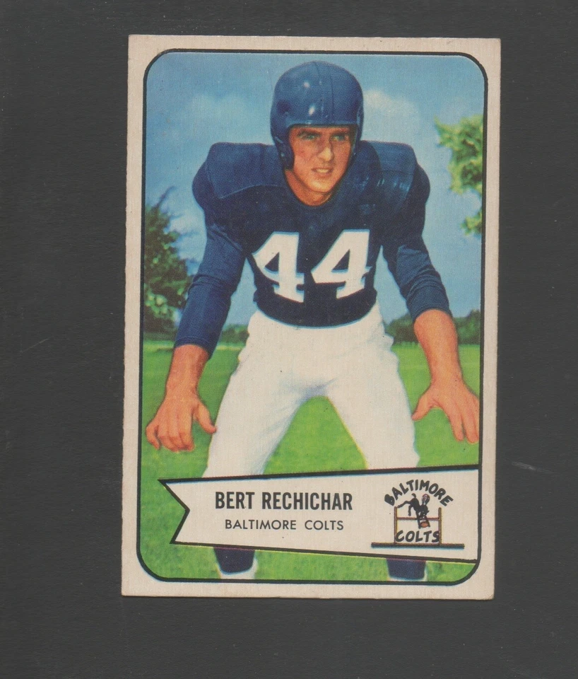 1954 Bowman Football Card #26 Bert Rechichar-Baltimore Colts Ex Mint Card - Image 1 of 1
