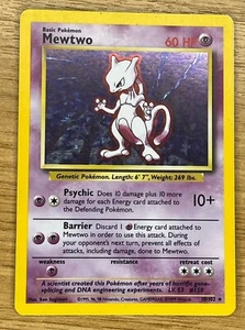 Mewtwo Base Set 2 1999 Pokemon TCG 10/102 Holo Foil - Picture 1 of 11