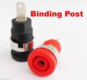 2pcs Red+Black Safety 1000V 32A Copper Binding Post 4mm Banana Jack Female - Picture 1 of 5