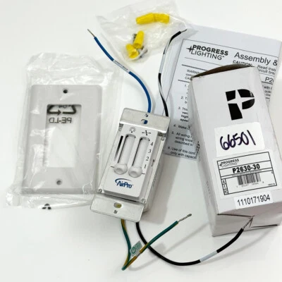 Progress Lighting P2630-30 4 Speed Ceiling Fan and Light Kit Wall Control - Image 1 of 3