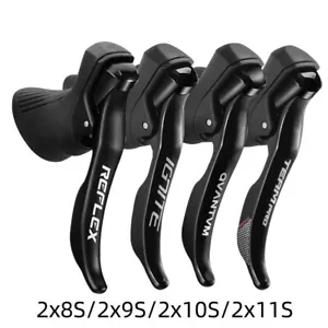 Road Bike Shifters 2x8 2x9 2x10 Speed Brake Lever Bicycle Derailleur - Picture 1 of 21