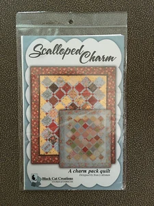 Black Cat Creations Scalloped Charm Quilt Design - Picture 1 of 2