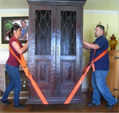 2x Umzug Tragegurte Hebe-Umzugsgurt Kreuztragegurt Schulter Tragehilfe Transport - Bild 1 von 4