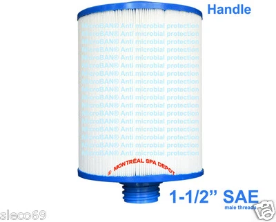 PWW50P3-M Pleatco OEM advanced spa MicroBAN® FILTER CARTRIDGE w/ free flow core Foto 1 de 2
