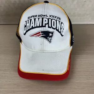 Cappello Berretto Vintage Super Bowl Champs XXXVIII New England Patriots Reebok NFL 38 - Foto 1 di 8