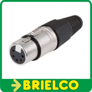 CONECTOR XLR CANON HEMBRA PARA SOLDAR AEREO 5 CONTACTOS BD11698 - Imagen 1 de 1