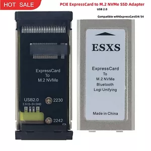 PCIE ExpressCard auf M.2 NVMe SSD Adapterkarte Laptop Erweiterungskarte USB2.0 - Bild 1 von 7