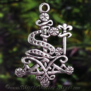 VOODOO VEVE - LOKO ATISON - Dije Colgante PLATA DE LEY 925 Lwa Vodou - Imagen 1 de 7