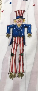 Uncle Sam Scarecrow Sewing Fabric Daisy Kingdom Door Wall Hanging Uncut Craft - Foto 1 di 11