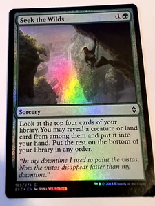 MTG MagicThe Gathering Battle for Zendikar Seek the Wilds Common Foil LP - Picture 1 of 2