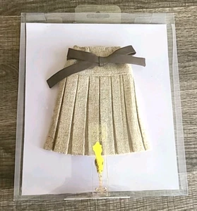 TONNER TYLER WENTWORTH 16" BOXPLEATED TWEED SKIRT-TAN #T5-T16B-02-005 (E) NEW - Picture 1 of 5