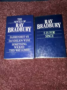 2 Ray Bradbury books. Novels Of Ray Bradbury 1984 and S is for Space 1983 - Picture 1 of 3