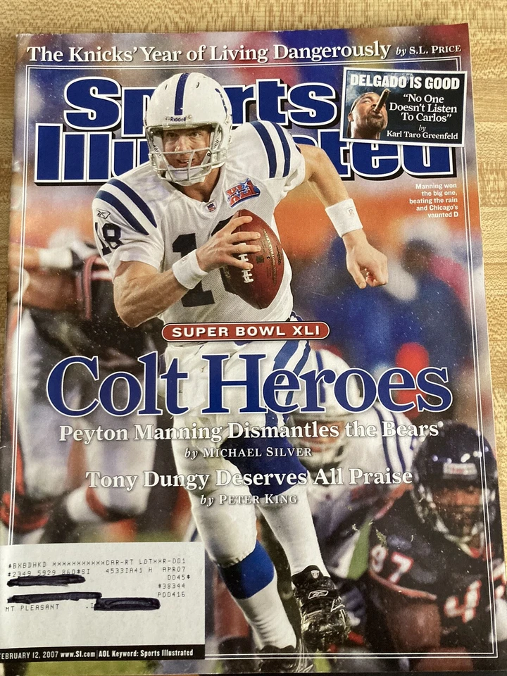 February 12, 2007 Peyton Manning Colts Super Bowl Colt Heroes Sports Illustrated - Image 1 of 1