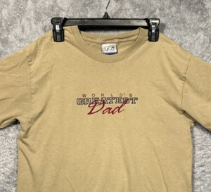 Vatertag SHIRT Best Dad Ever T-Shirt Gr. Medium 38-40 hellbraun 3734 - Bild 1 von 11
