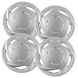 Set of (4) 14" Silver Hubcap Replacements for 1993-2002 Toyota Corolla - Picture 1 of 4
