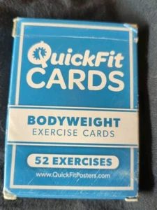 Tarjetas de ejercicio Quickfit - Tarjetas de ejercicio de peso corporal 52 ejercicios - Imagen 1 de 3