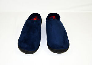 💥Totes Toasties Memory Foam Blue XL 11-12 Faux Suede Loafer Slippers Mens New💥